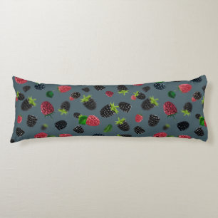 Coussins Longs Motif Framboise
