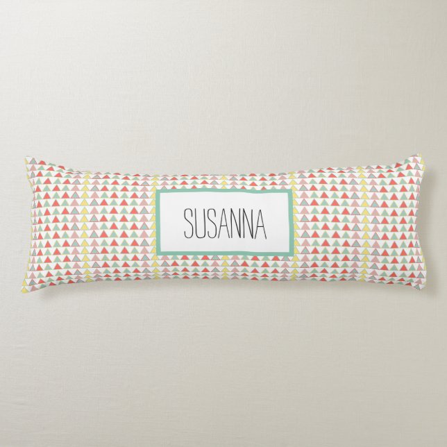 Coussins Longs Motif géométrique Abstrait coloré moderne (Devant)