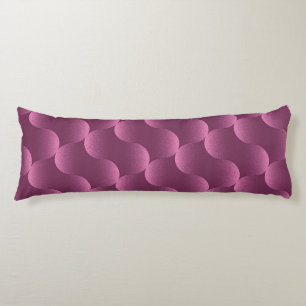 Coussins Longs Motif Géométrique avec Cercles Magenta Radiaux