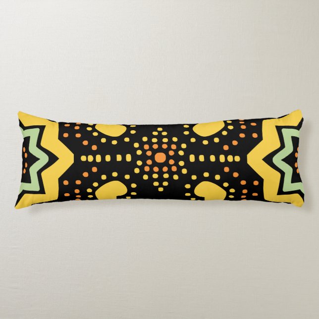 Coussins Longs Motif géométrique moderne pointillé (Devant)