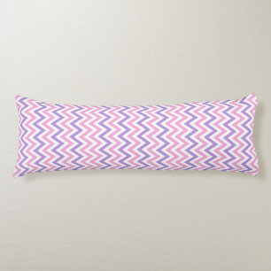 Coussins Longs Motif géométrique simple rose et violet
