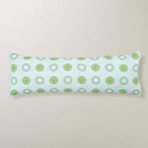 Coussins Longs Motif géométrique vert pastel et gris