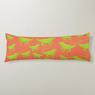 Coussins Longs Motif Iguana Lizard