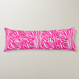 Coussins Longs Motif imprimé zèbre rose