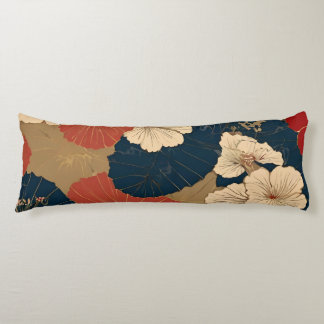 Coussins Longs Motif japonais traditionnel sans fil
