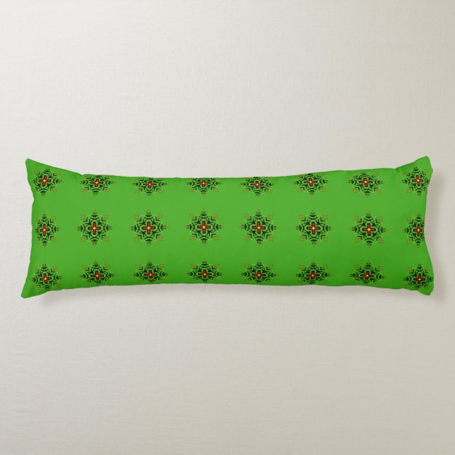 Coussins Longs Motif Mandala Tribal (Devant)