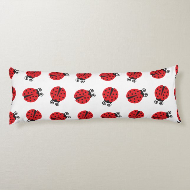Coussins Longs Motif mignon de coccinelle (Dos)