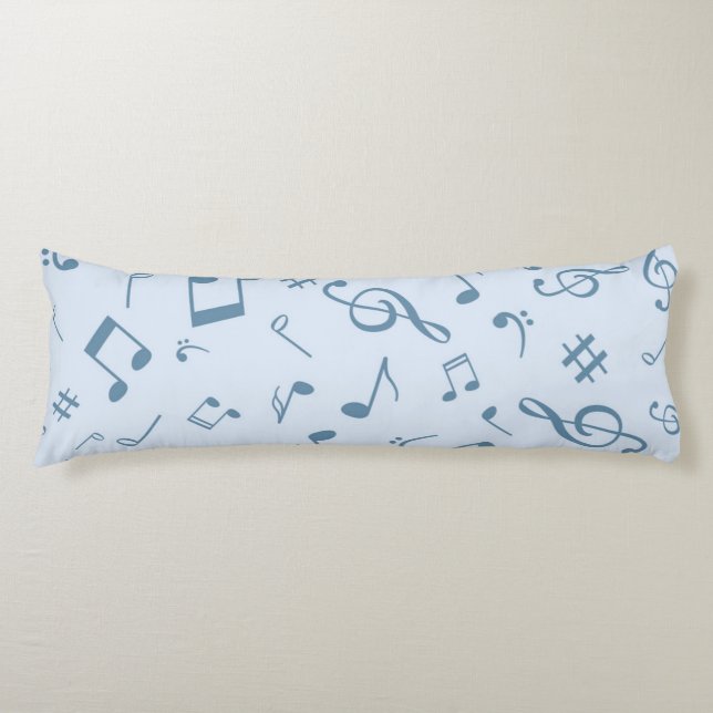 Coussins Longs Motif musical (Devant)