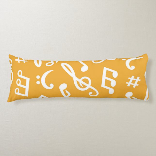 Coussins Longs Motif musical (Devant)