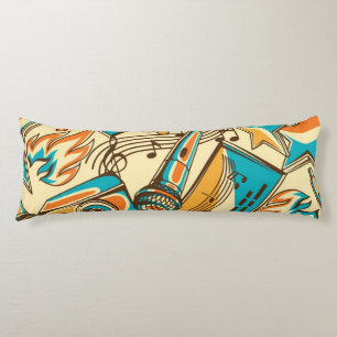 Coussins Longs Motif musical