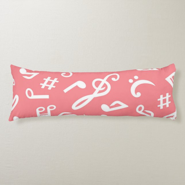 Coussins Longs Motif musical (Devant)