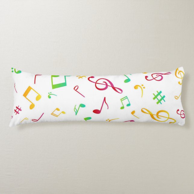 Coussins Longs Motif musical (Devant)