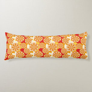 Coussins Longs Motif orange