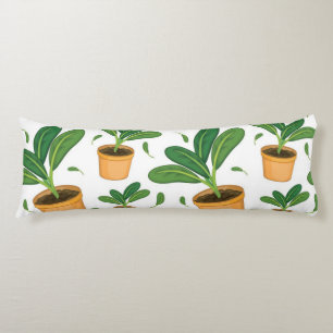 Coussins Longs motif plante