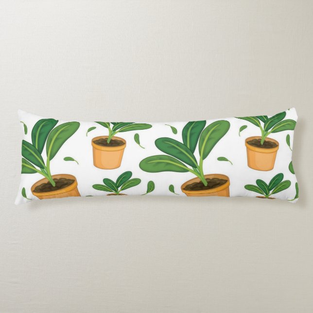 Coussins Longs motif plante (Devant)