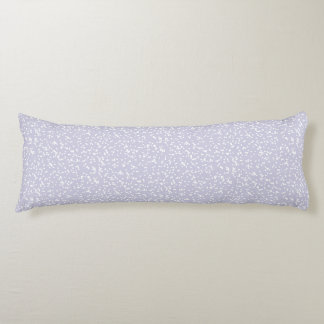 Coussins Longs Motif Points Ditsy - Blanc sur Violet Poussiéreux