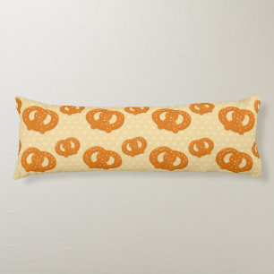 Coussins Longs Motif Pretzel   Amusants & Savoureux Snack Design