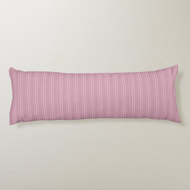 Coussins Longs Motif rayures verticales roses mignon (Dos)