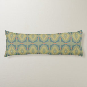 Coussins Longs Motif Rétro Vintage Verdâtre