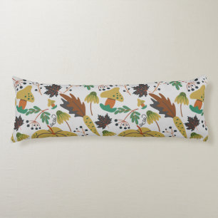 Coussins Longs Motif sans couture de citrouilles tropicaux et car
