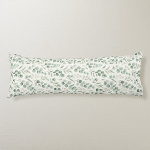 Coussins Longs Motif sans couture de feuilles d'eucalyptus minima