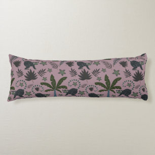Coussins Longs Motif sans couture Les animaux tropicaux sauts de