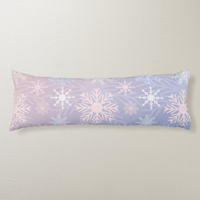 Coussins Longs Motif Snowflake (Devant)