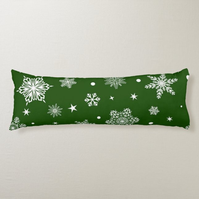 Coussins Longs Motif Snowflake (Devant)