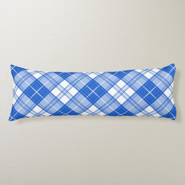 Coussins Longs Motif Tartan Brun Blanc yxm0uat9 (Devant)