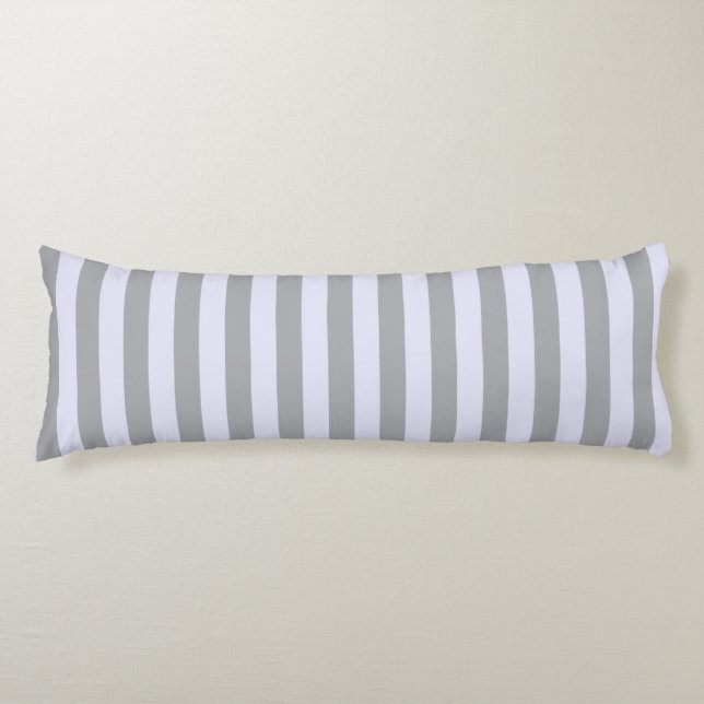Coussins Longs Motif trié en gris et lavande (Devant)