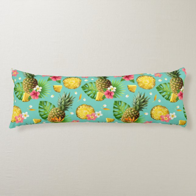 Coussins Longs Motif tropical (Devant)