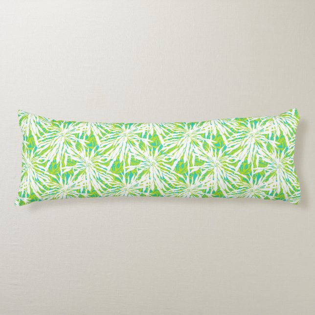 Coussins Longs Motif tropical de palmettes (Devant)
