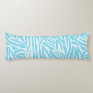 Coussins Longs Motif Zèbre Bleu