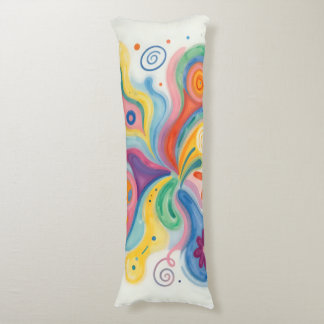 Coussins Longs Motifs Abstraits Colorés 