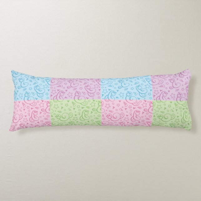 Coussins Longs motifs avec des serpents (Devant)