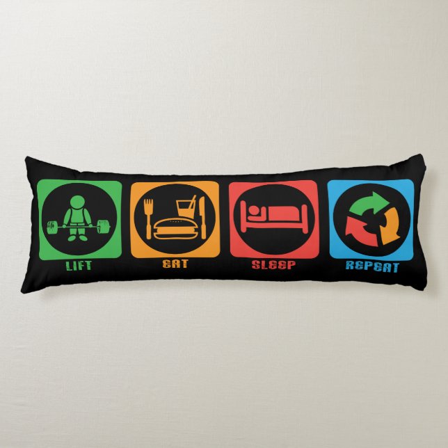 Coussins Longs Motivation Gym Lifting (Devant)