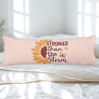 Coussins Longs Motivational Sunflower Body Pillow