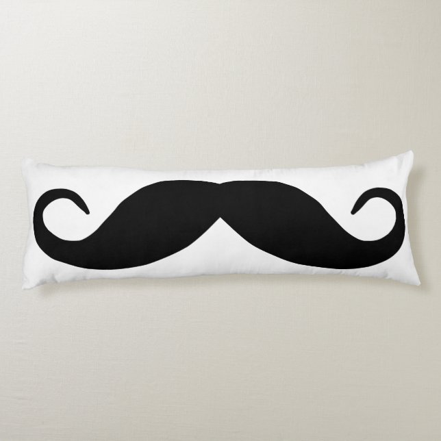 Coussins Longs Moustache noire (Dos)