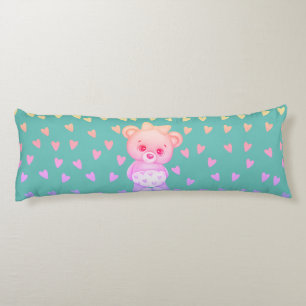Coussins Longs Multicolore Coeur Imprimer Teddy Ours Corps Oreill