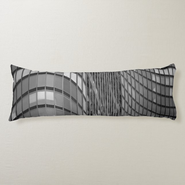 Coussins Longs Mur rideau en acier et en verre de moderne (Devant)