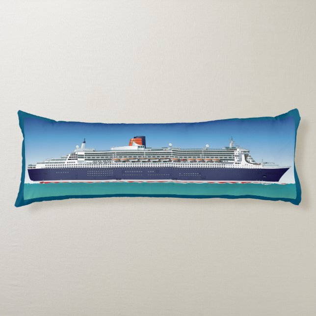 Coussins Longs Navire de croisière très détaillé (Devant)