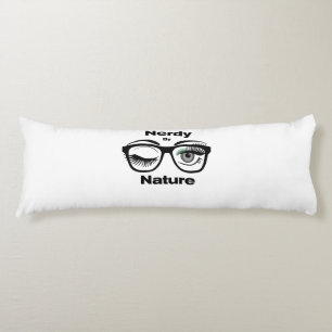 Coussins Longs Nerdy par Nature Drôle Design Geek avec lunettes