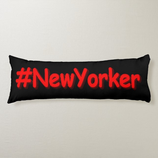 Coussins Longs "#NewYorker " Joli Design. Acheter maintenant (Devant)