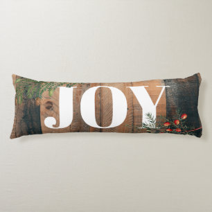 Coussins Longs Noël Rustic Wood Joie