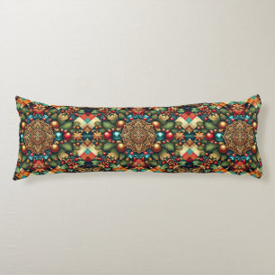 Coussins Longs Noël vintage/classique coloré
