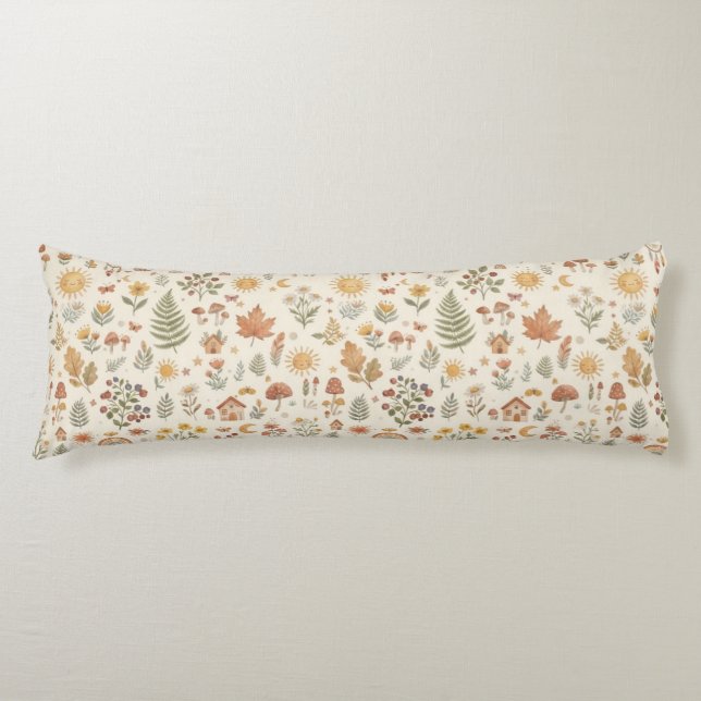 Coussins Longs Nom personnalisé Renard mignon de la forêt Sun & A (Devant)