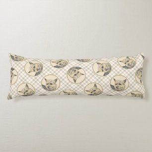 Coussins Longs Norwich Terrier Peinture mignonne Artiste Pot Orig