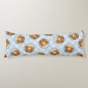 Coussins Longs Nouvelle-Écosse Peinture de chien pour l'essayeur 