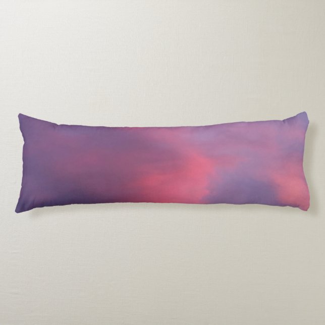 Coussins Longs Nuages Rose Bleu (Devant)