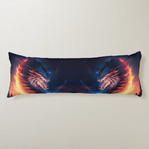 Coussins Longs Nuit de feu Dragon Scape